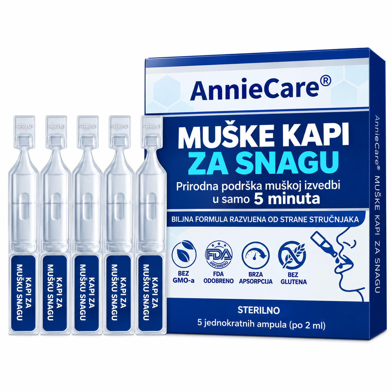 AnnieCare® PRO kapi za mušku vitalnost – Tajna u vašem džepu