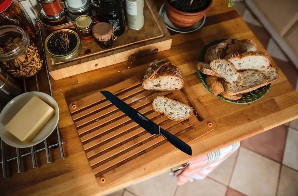 👩‍🍳 Zaljubi se u kuhanje｜FISKARS® limitirani set noževa (5-dijelni) s blokom i oštračem 💕