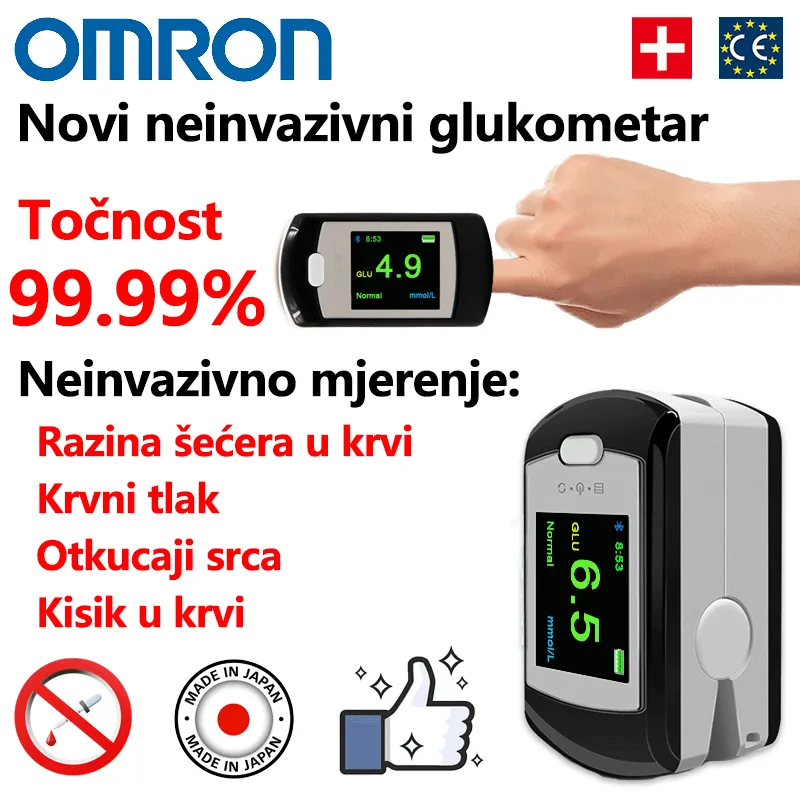 🌸 Osjetite slobodu i mir uz Omron – bezbolno, neinvazivno mjerenje glukoze u krvi 💖