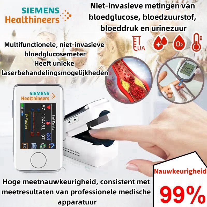 😍Grote prijsverlaging😍2024 nieuwe niet-invasieve bloedglucosemeter van Siemens