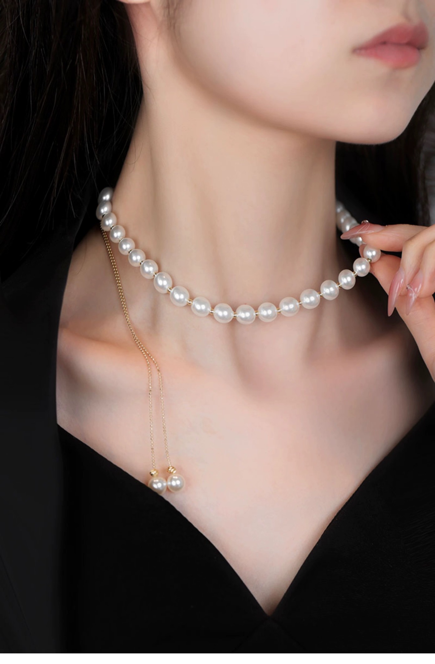 💖 2024 Joyería vendedora caliente Gran reducción de precio💟Collar de perlas Elizabeth de oro de 18 k