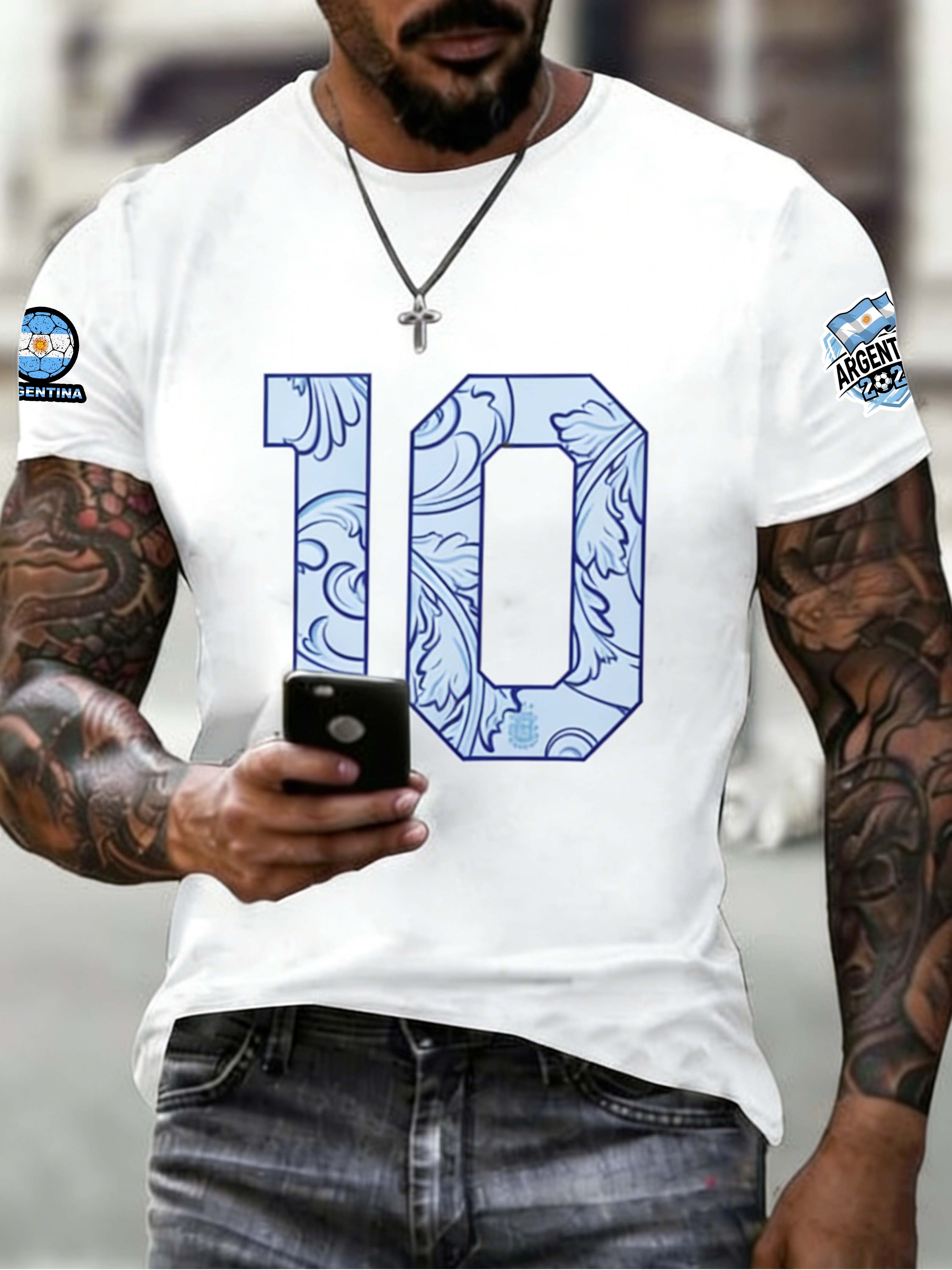2026 World Cup Argentina No.10 Legend Print Fan Apparel