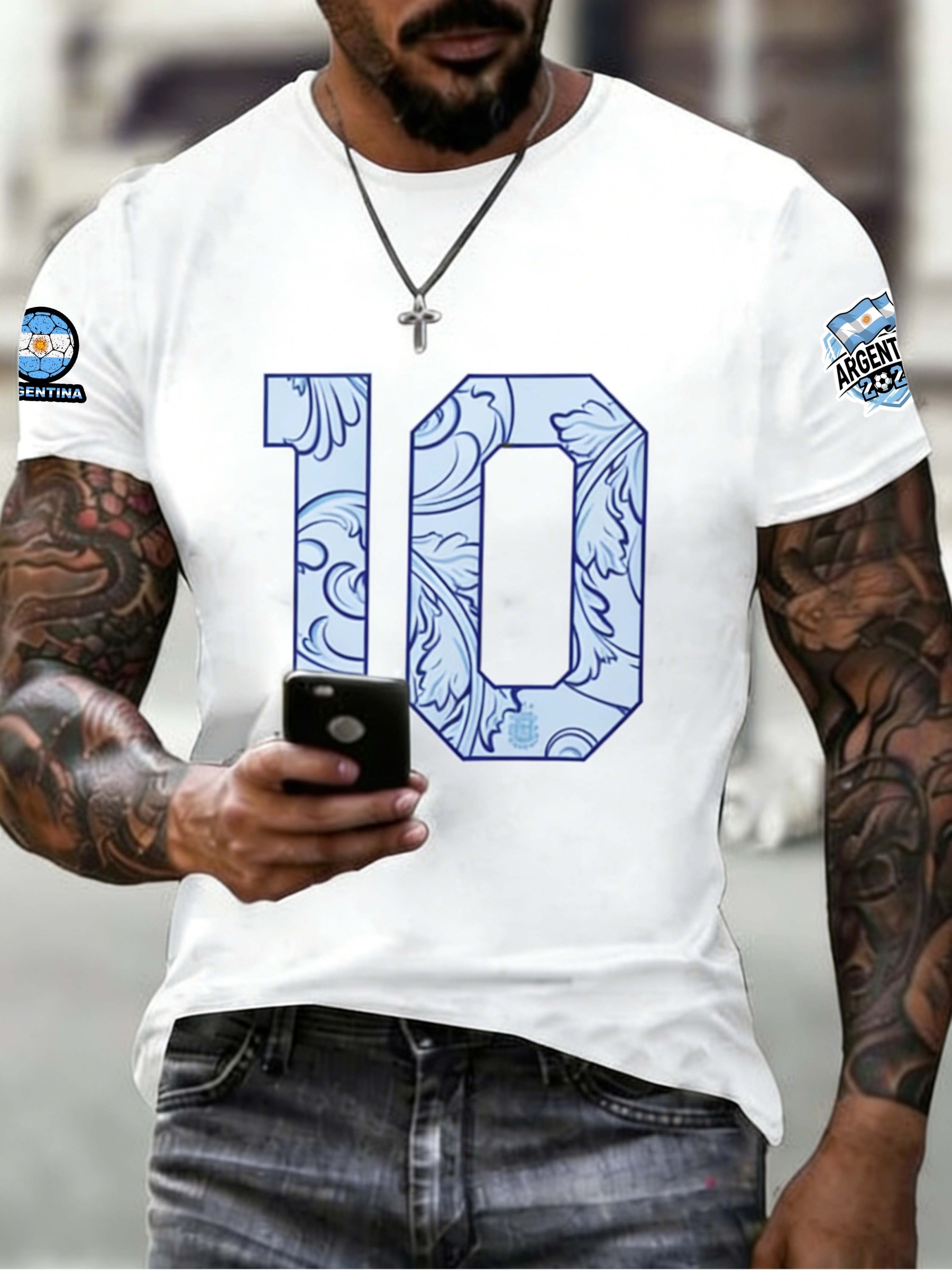 2026 World Cup Argentina No.10 Legend Print Fan Apparel