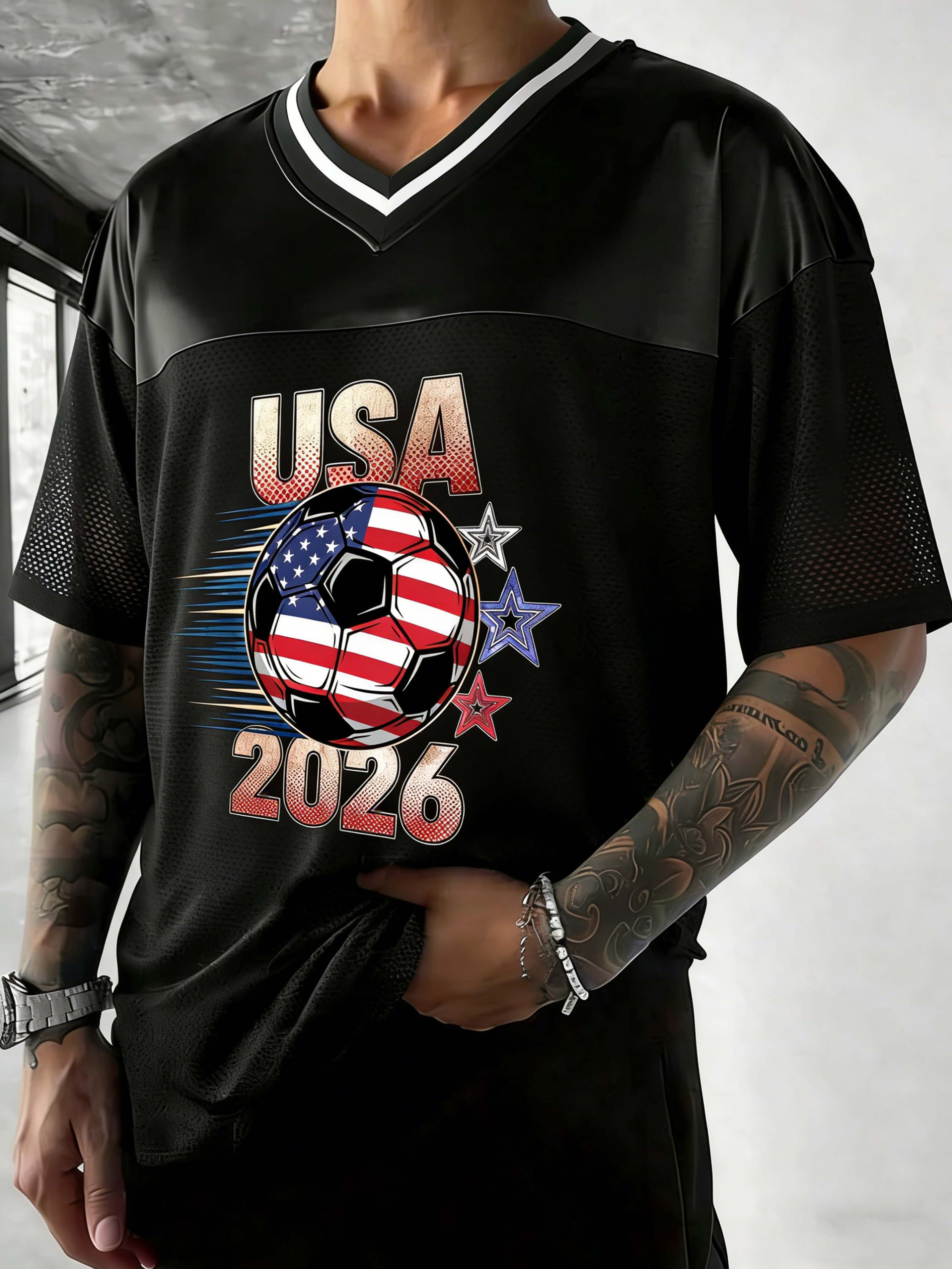 USA 2026 World Cup Soccer Element Themed Tee