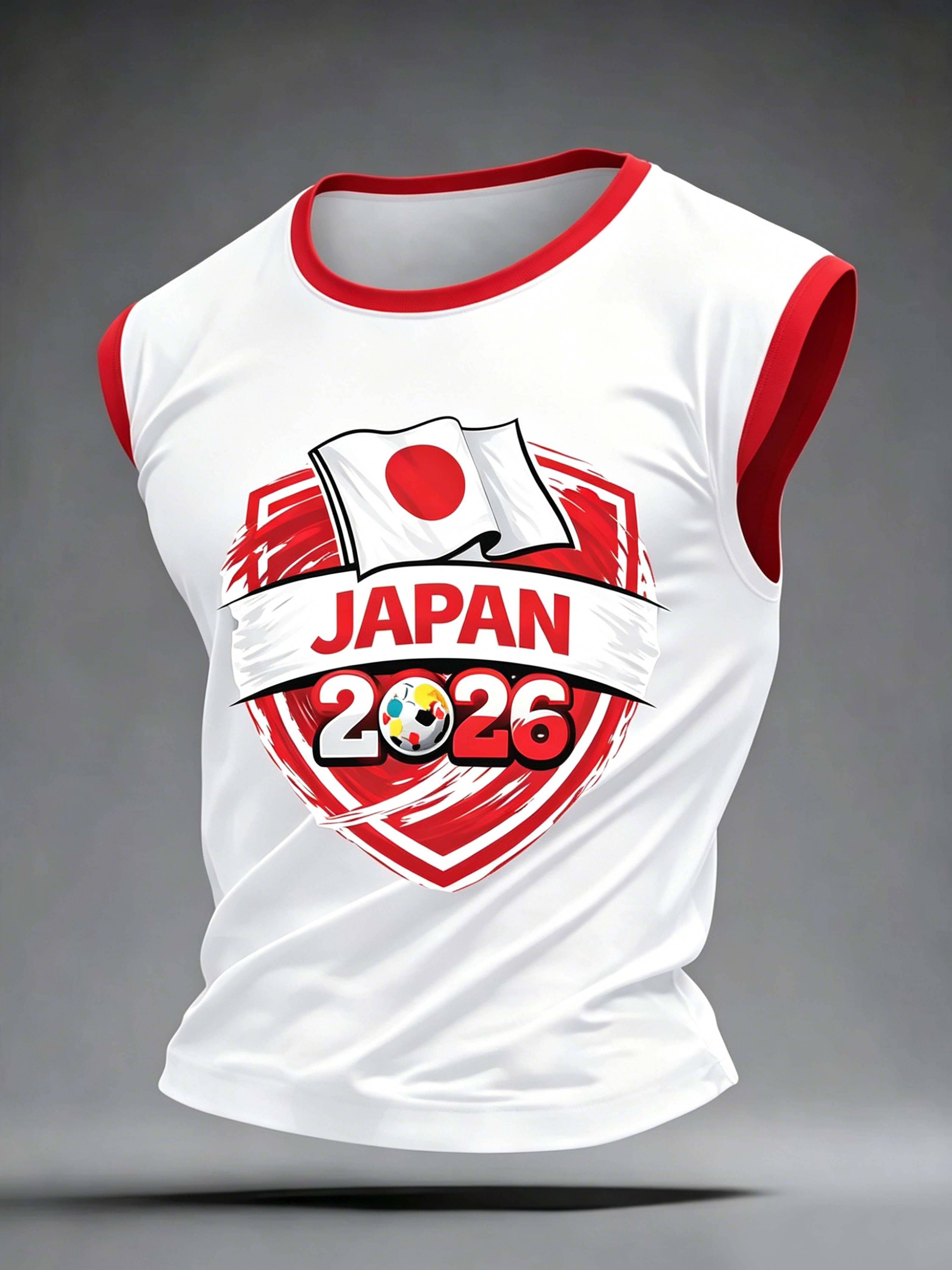 Japan Shield Football Graphic Stylish Tank Top
