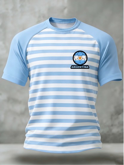 Argentina Football Badge Raglan Sport T-Shirt