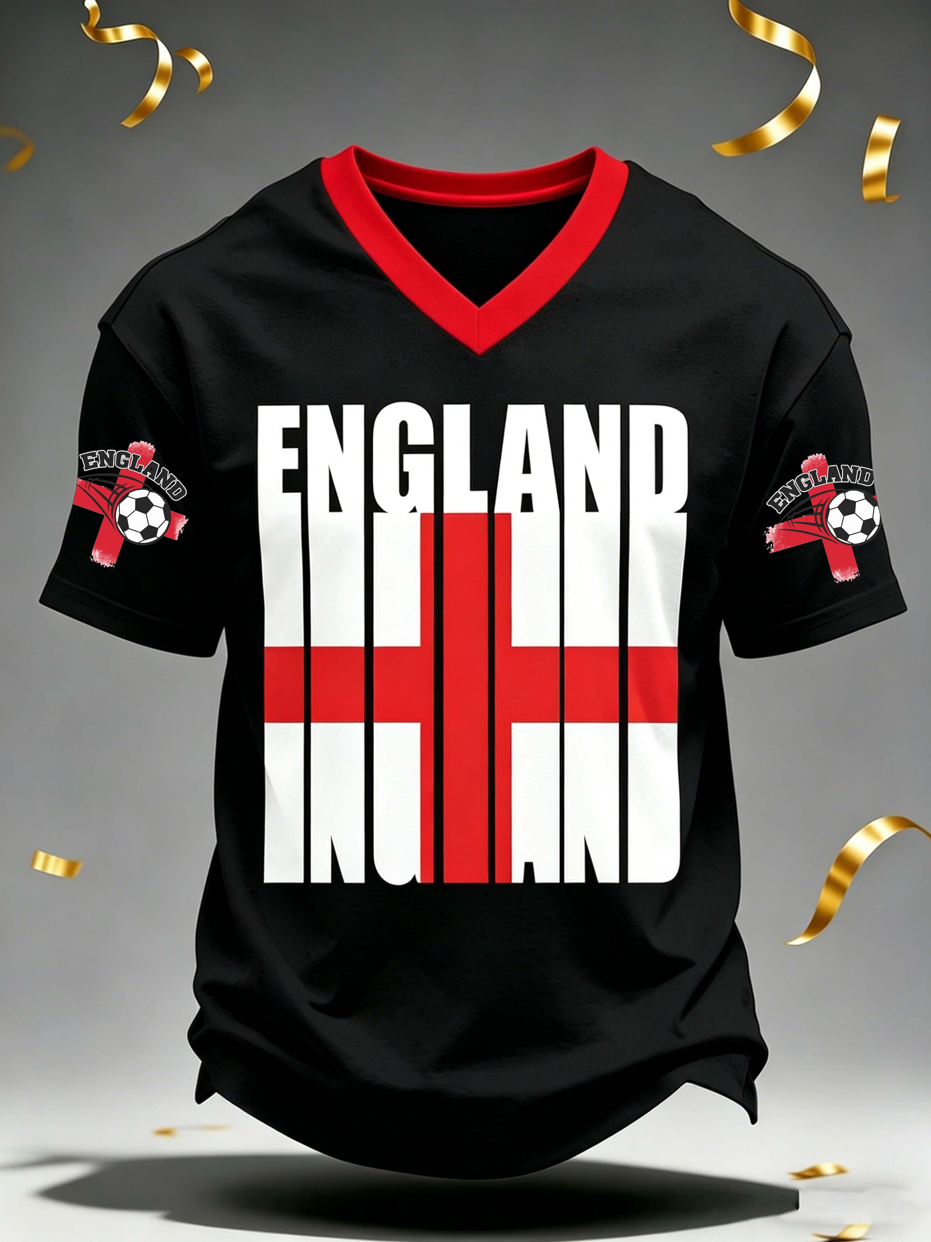 England Cross Letter Soccer Element Top