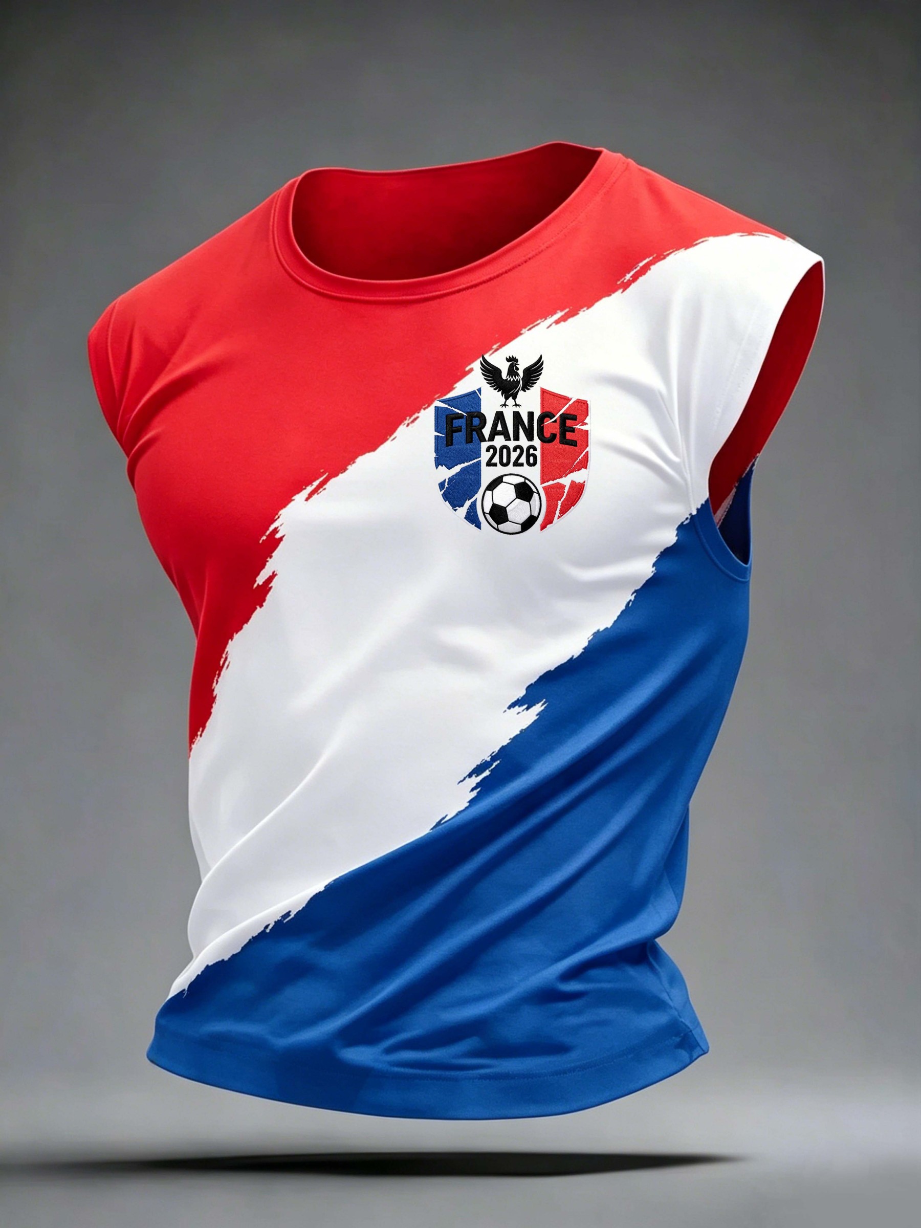 France 2026 Rooster Sleeveless Tank Top