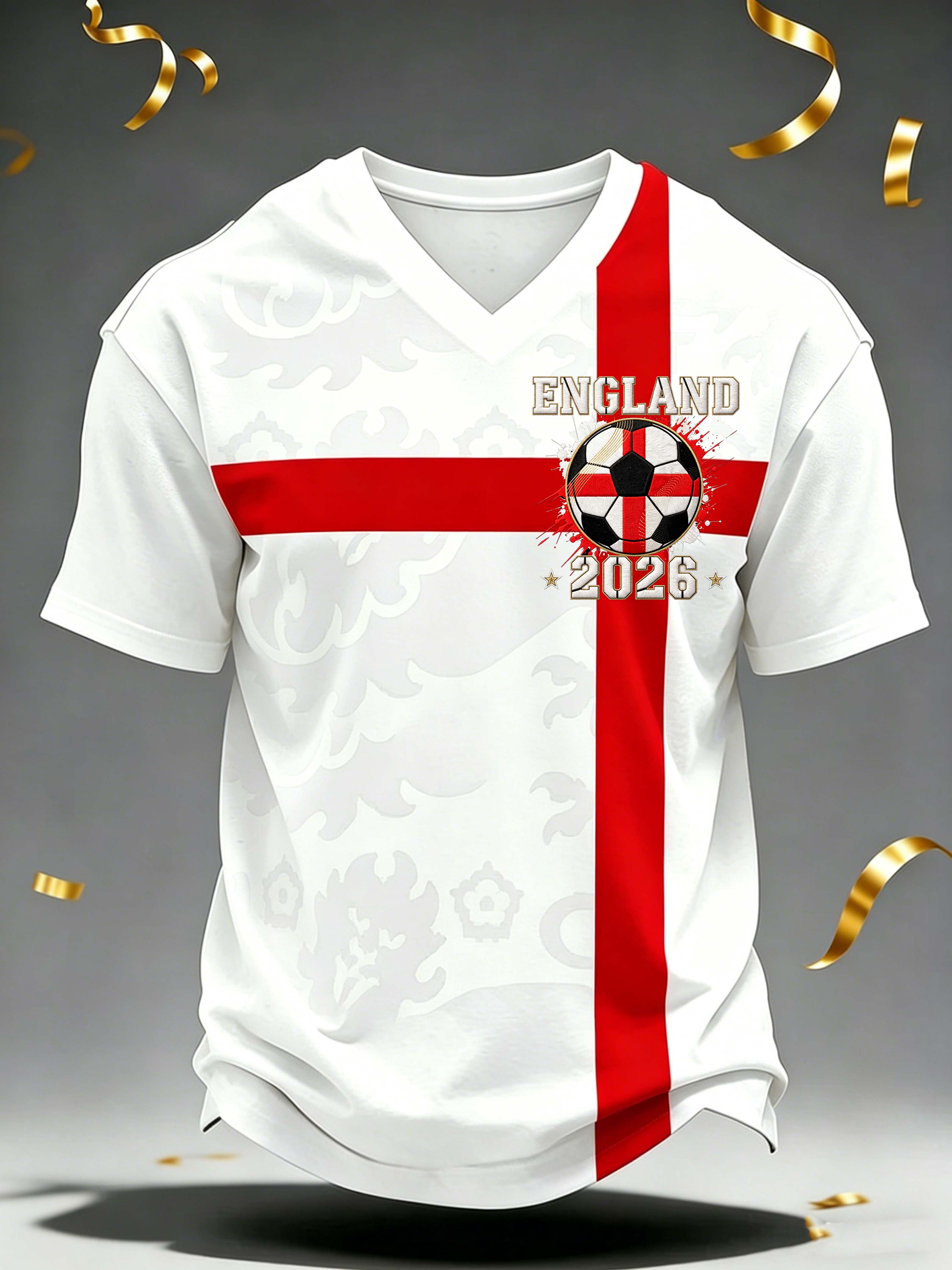 England Cross 2026 Soccer Hidden Pattern Top