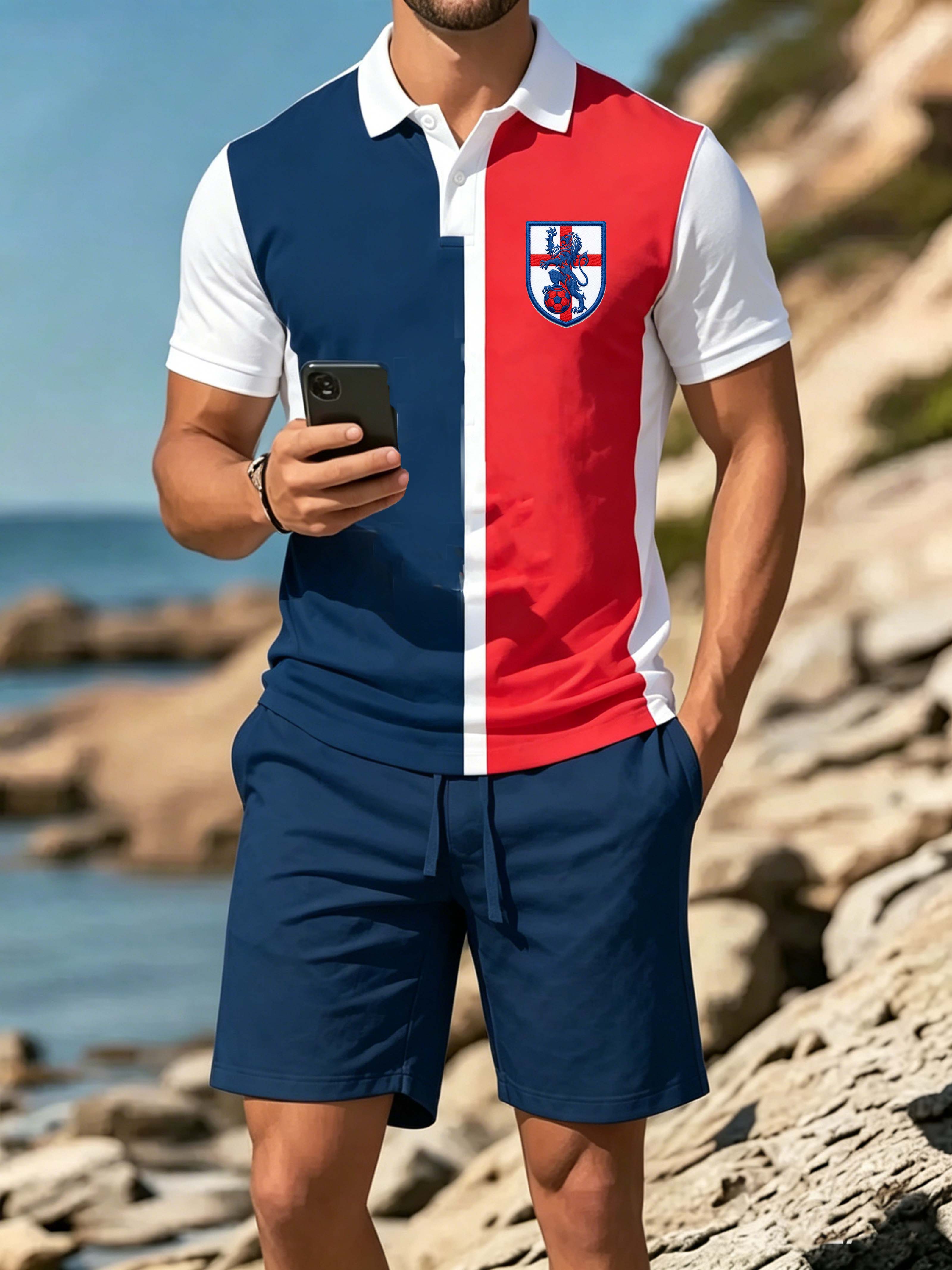 England Lion Crest Split Color Set