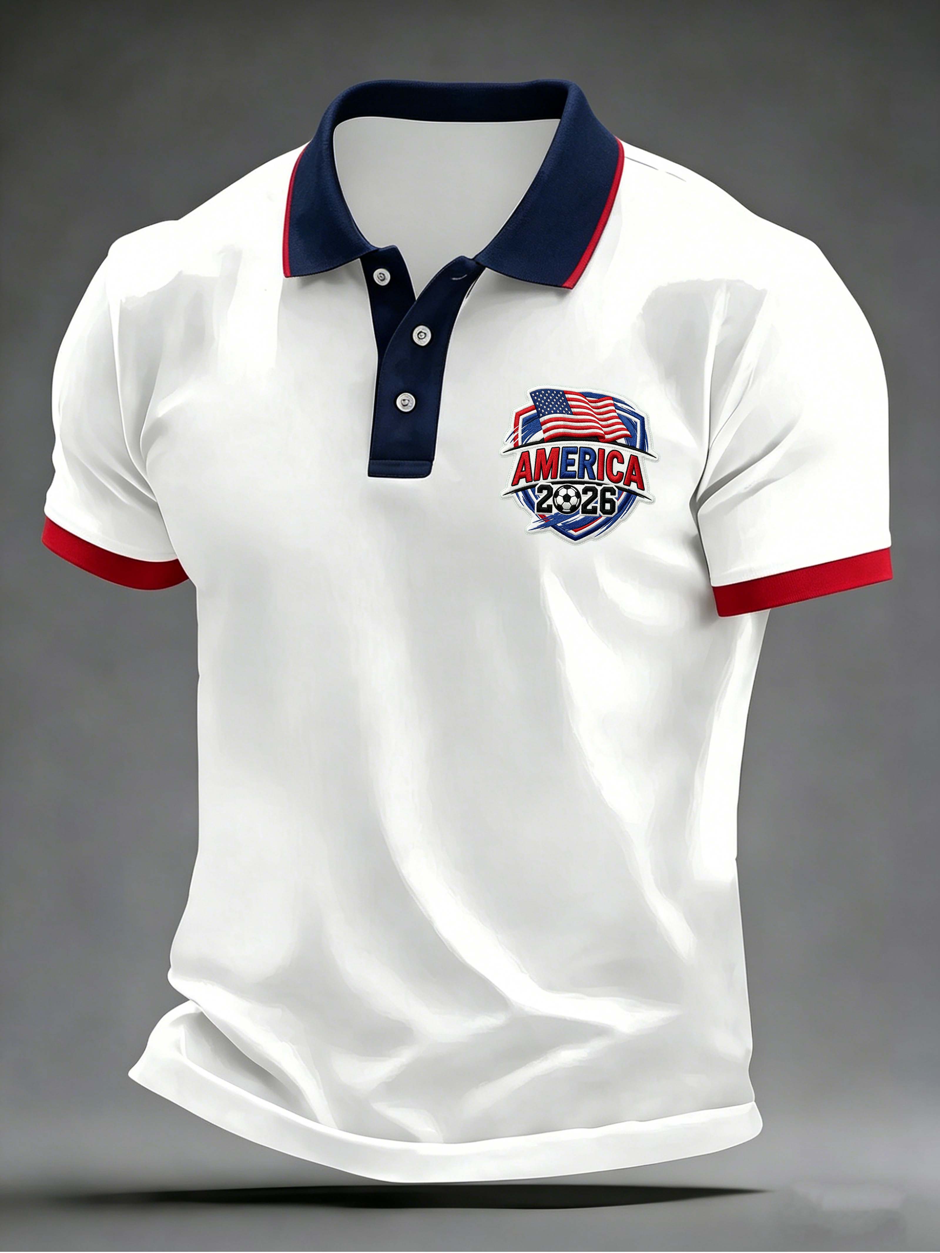 USA 2026 Soccer Emblem Polo Shirt