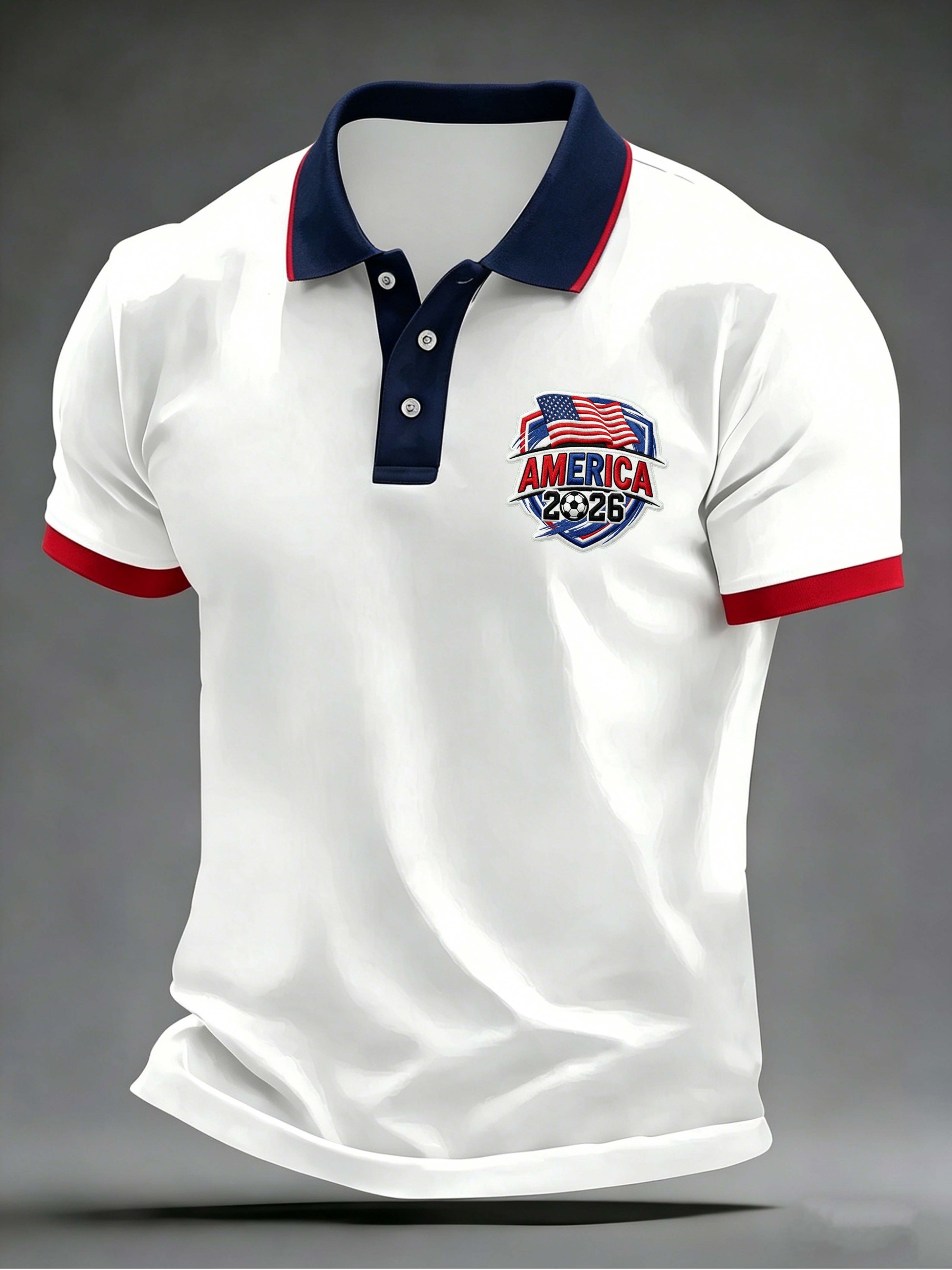 USA 2026 Soccer Emblem Polo Shirt