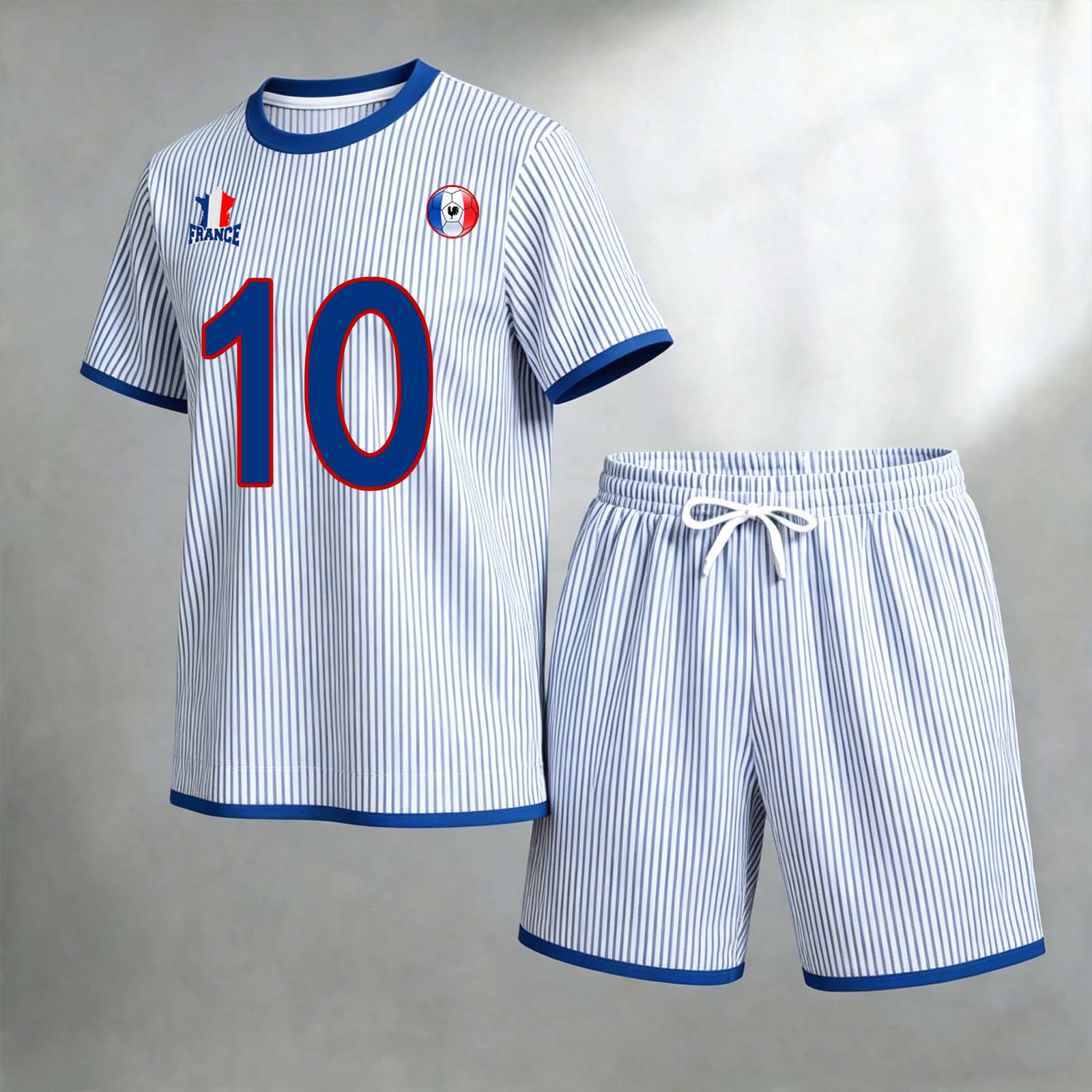 France No.10 Stripe Emblem Set