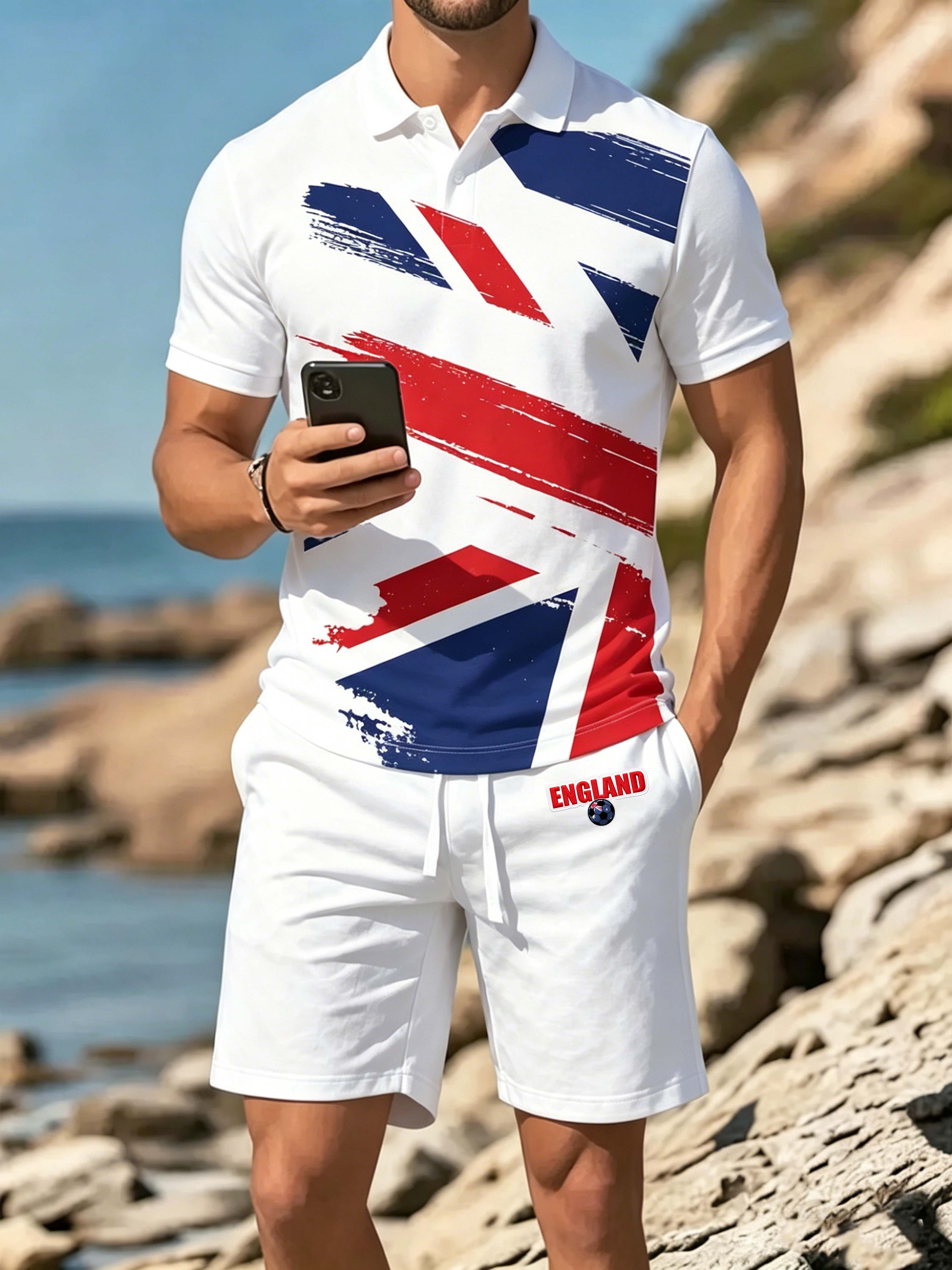 UK Flag Brush Stroke Print Set