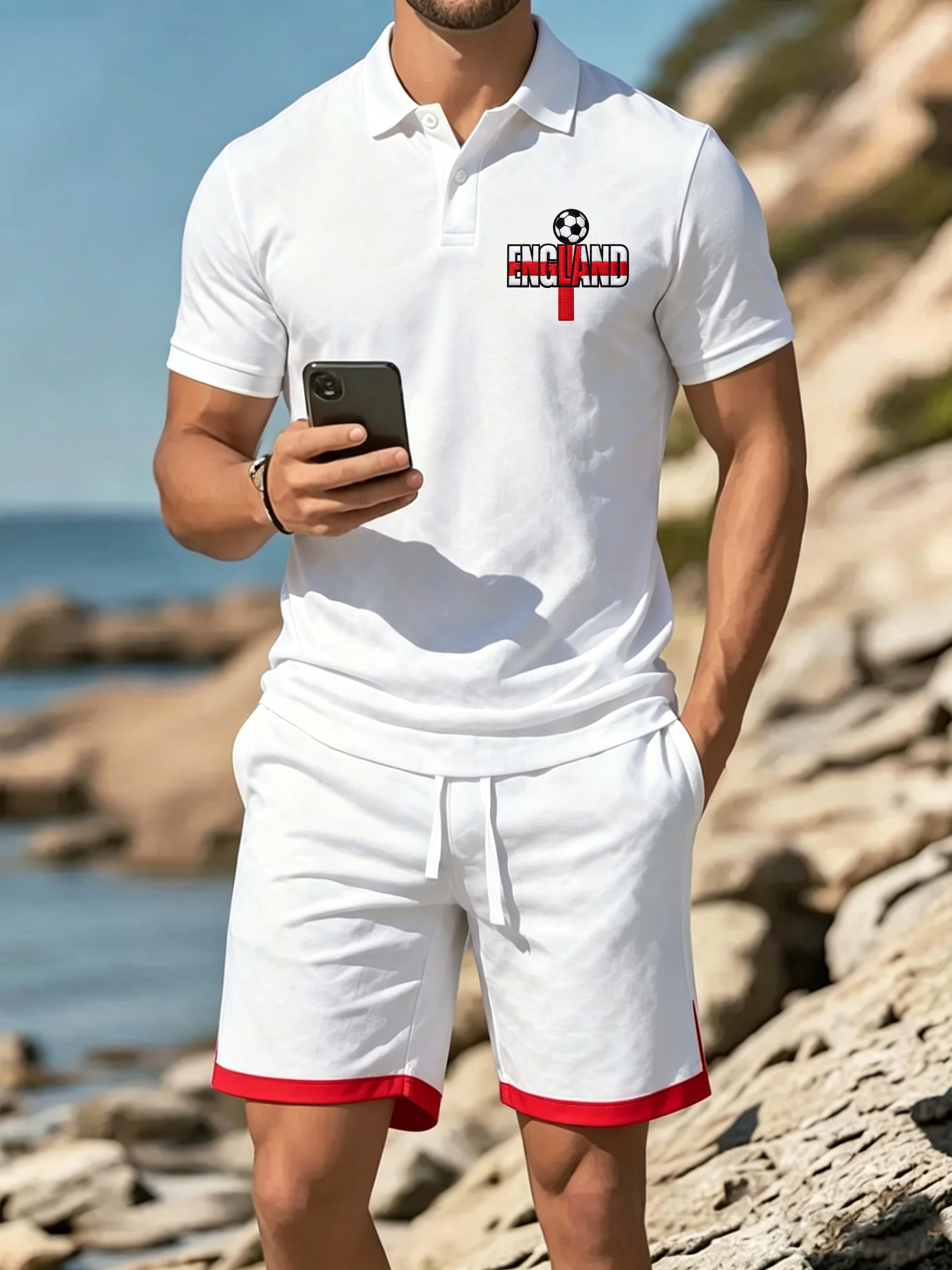 England Cross Letter Embroidered Set