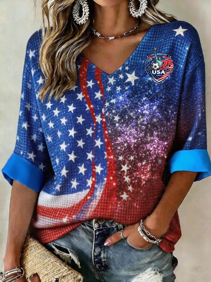 USA Starry Liberty Element Top