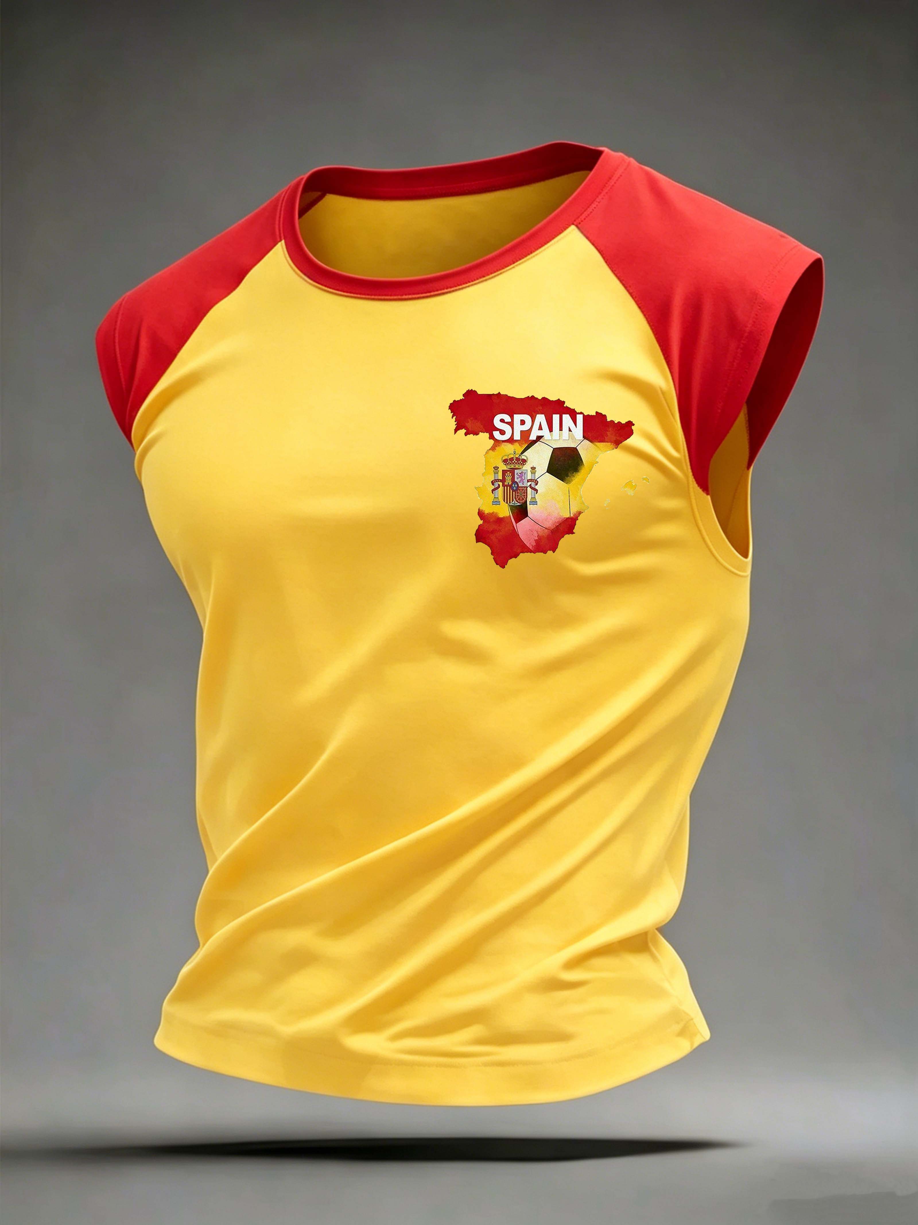 Spain Map Emblem Sleeveless Tank Top