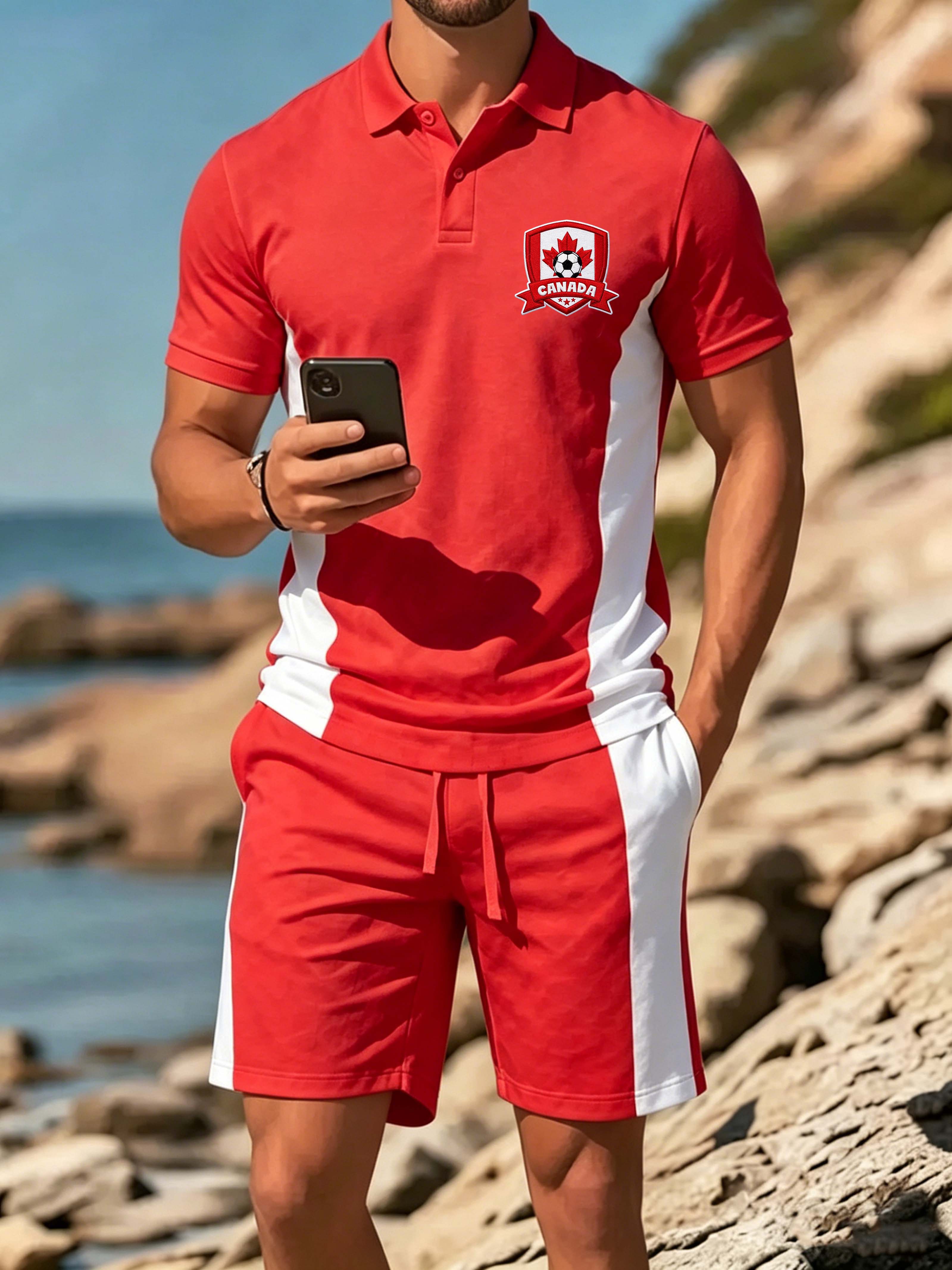 Canada Soccer Crest Color Block Set