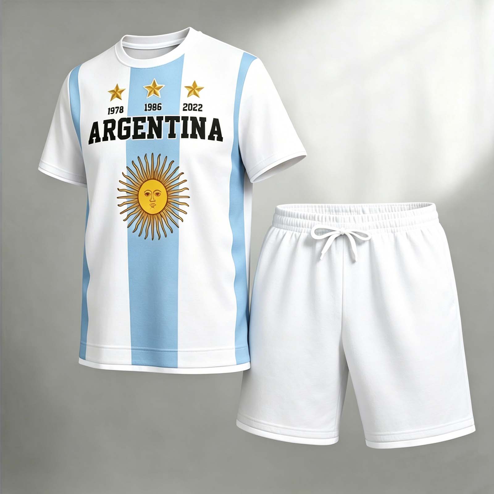 Argentina Three-Star Sun Stripe Set