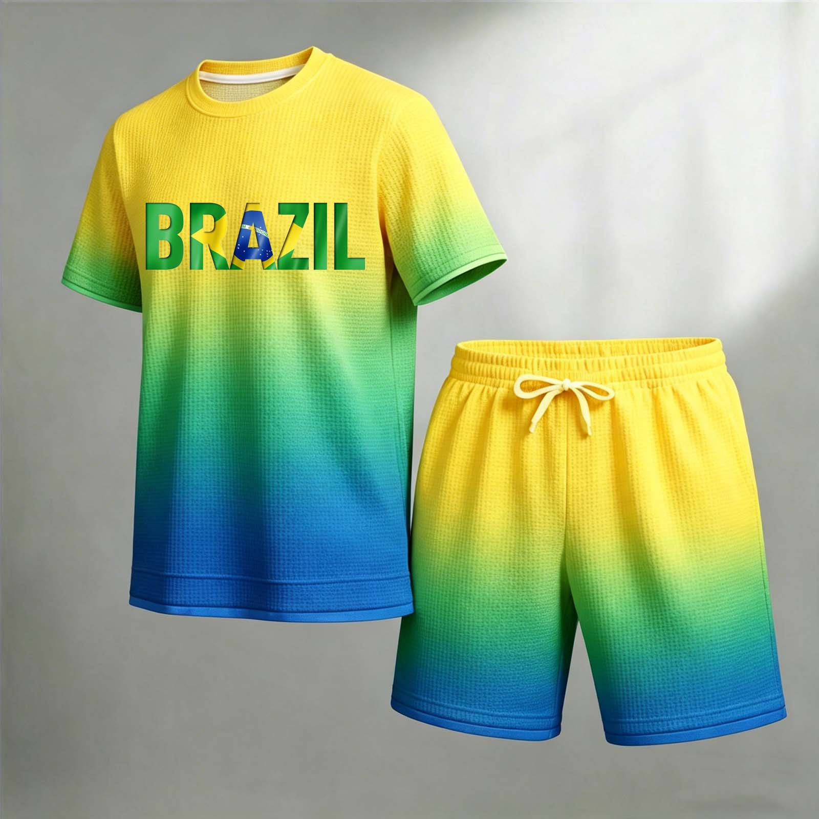 Brazil Gradient Letter Themed Set