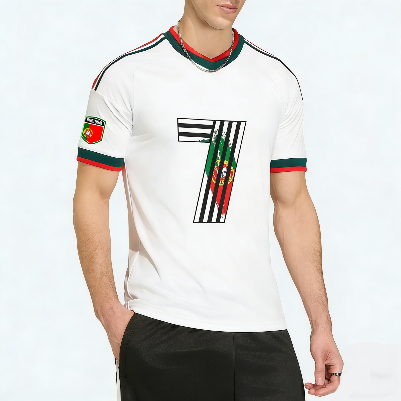 Portugal Number 7 Flag Element Print Top