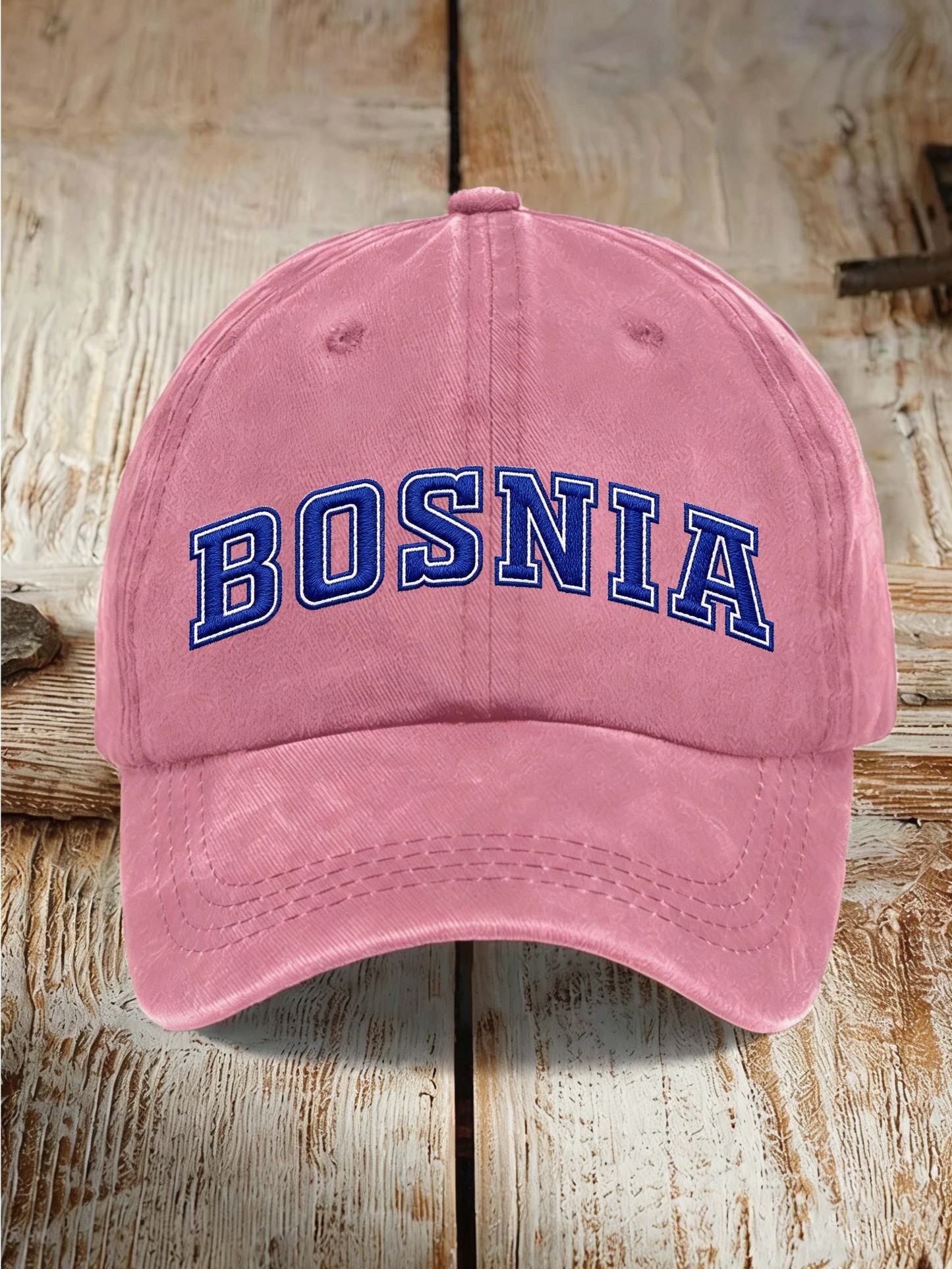 Bosnia Vintage Letter Trend Baseball Cap