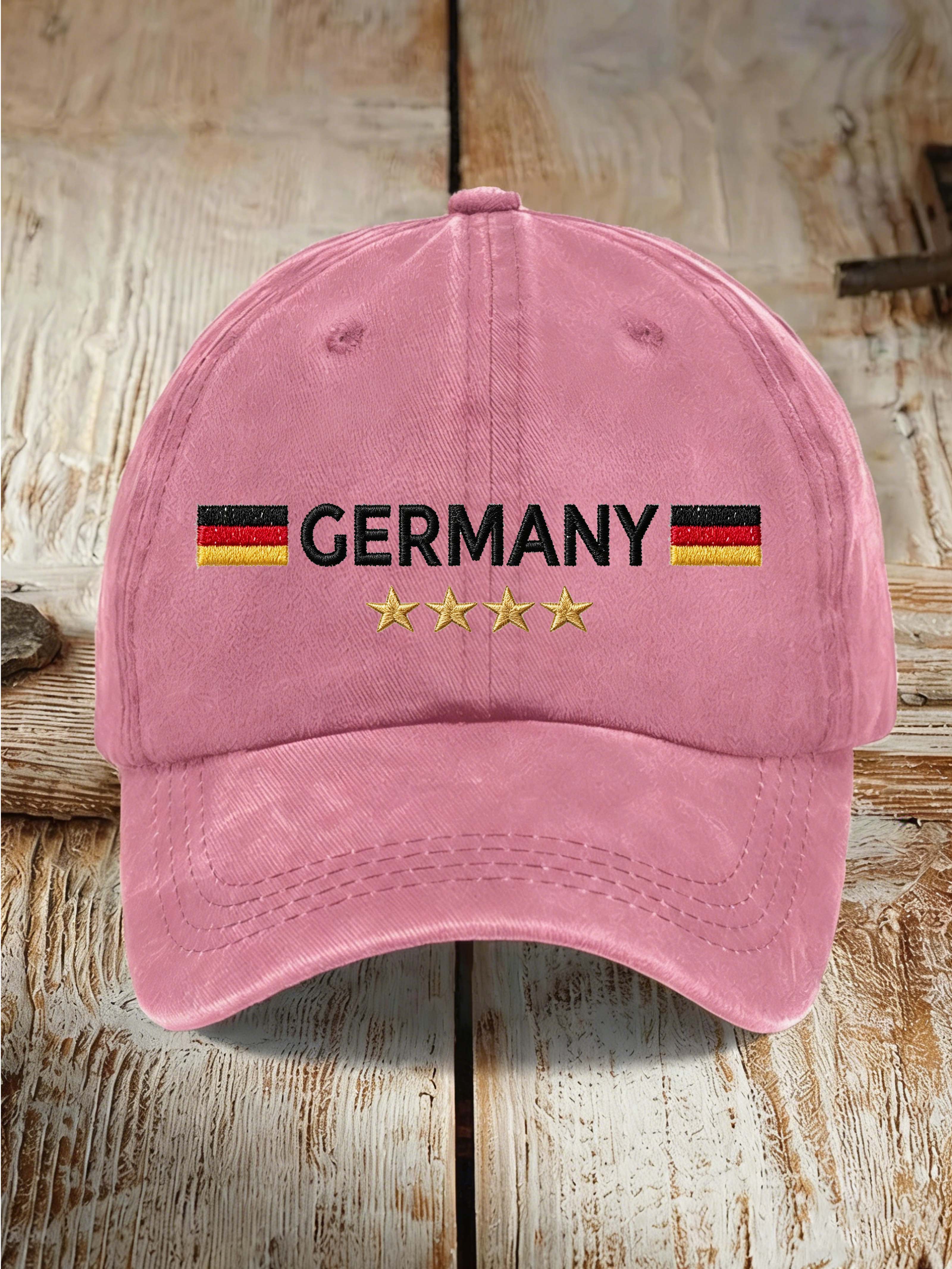 Germany 4-Star Flag Vintage Washed Casual Dad Hat