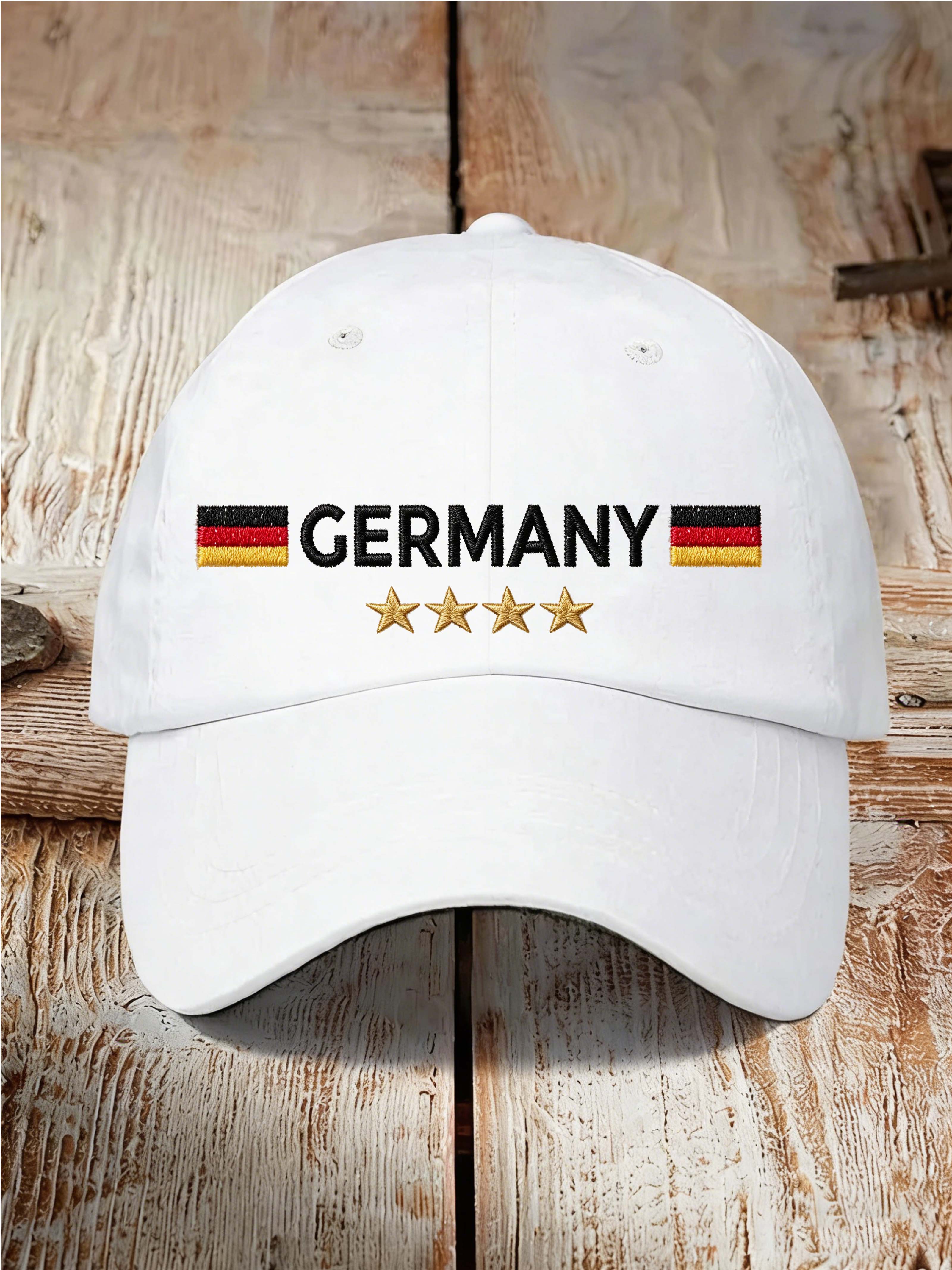 Germany 4-Star Flag Vintage Washed Casual Dad Hat