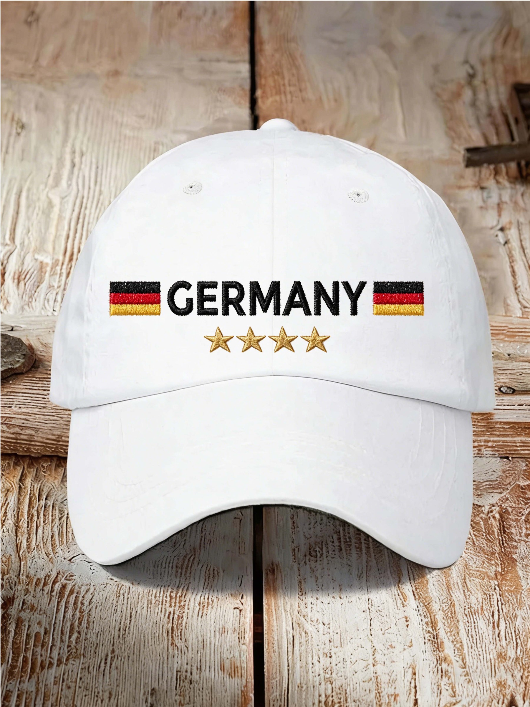 Germany 4-Star Flag Vintage Washed Casual Dad Hat