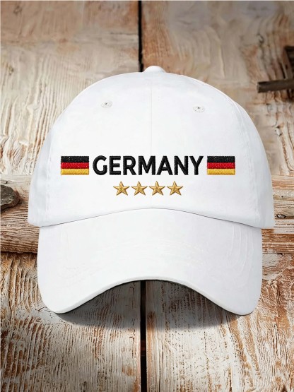 Germany 4-Star Flag Vintage Washed Casual Dad Hat