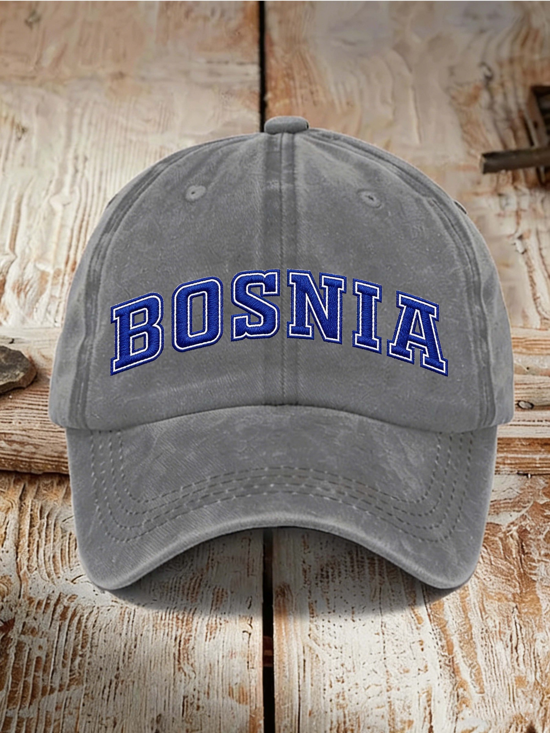 Bosnia Vintage Letter Trend Baseball Cap