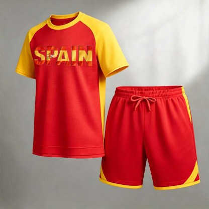 Spain Flag Letter Themed Set