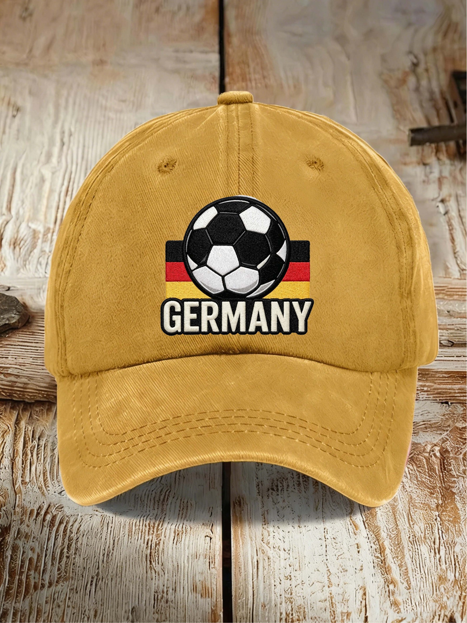 Germany Football Flag Vintage Washed Sports Dad Hat