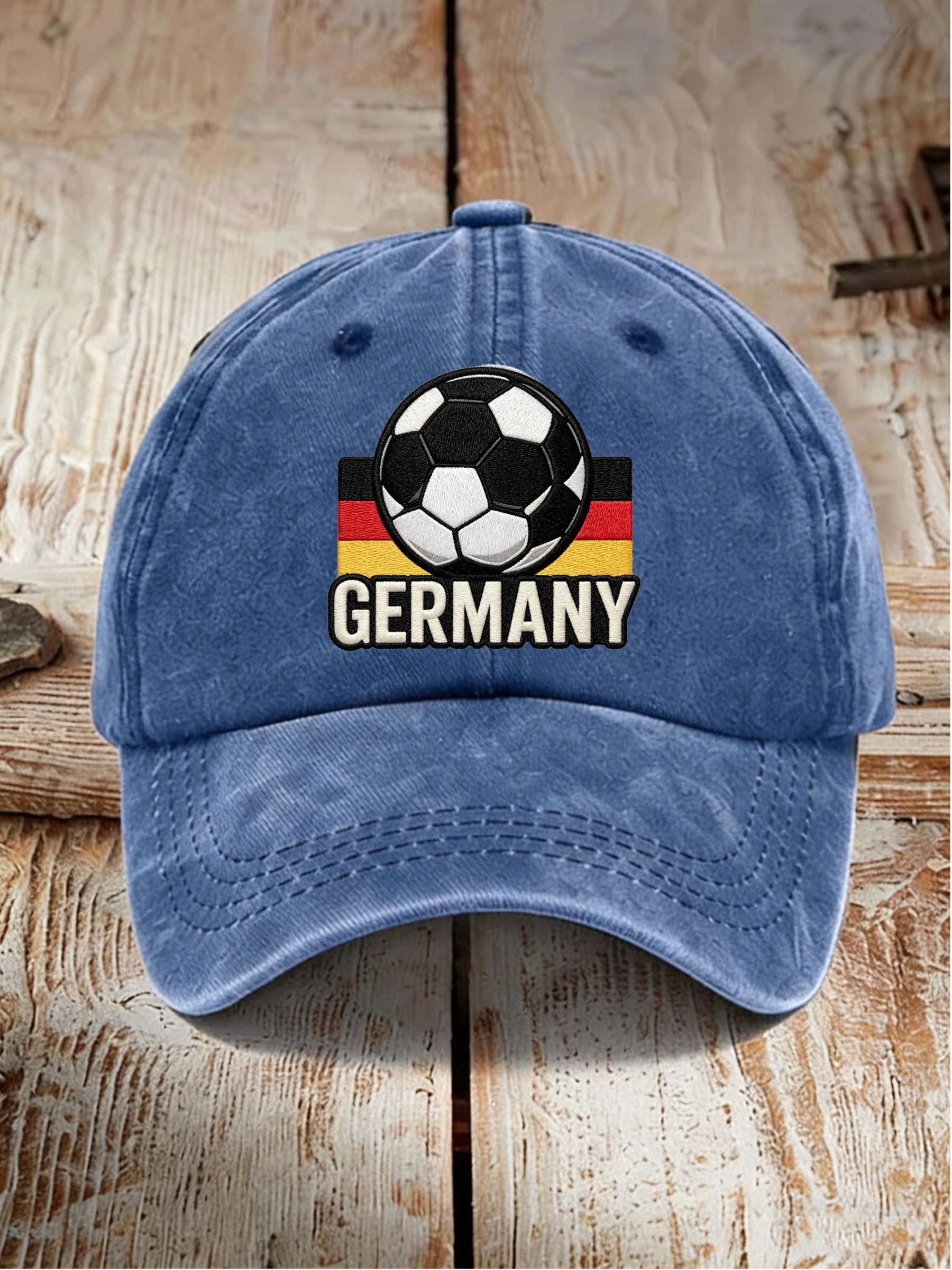 Germany Football Flag Vintage Washed Sports Dad Hat