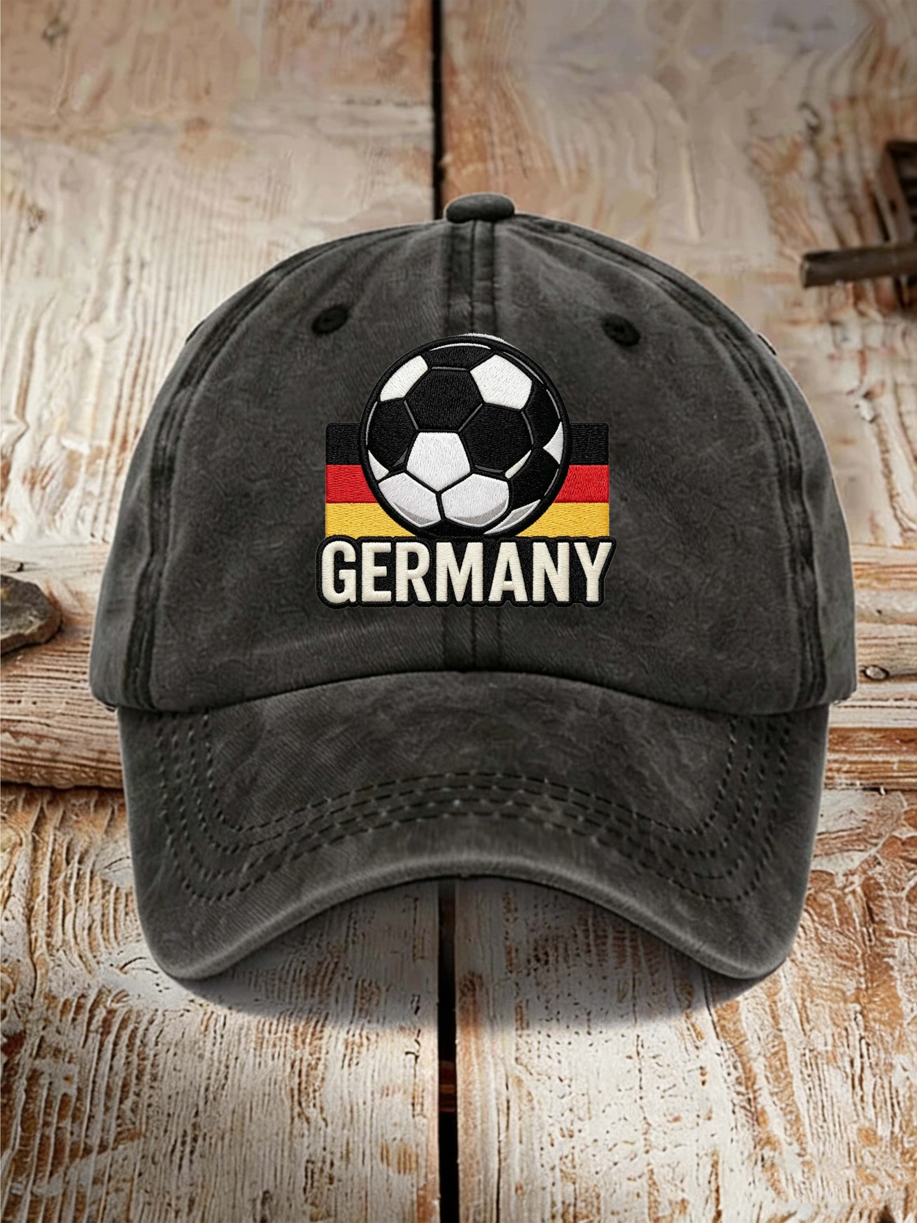 Germany Football Flag Vintage Washed Sports Dad Hat