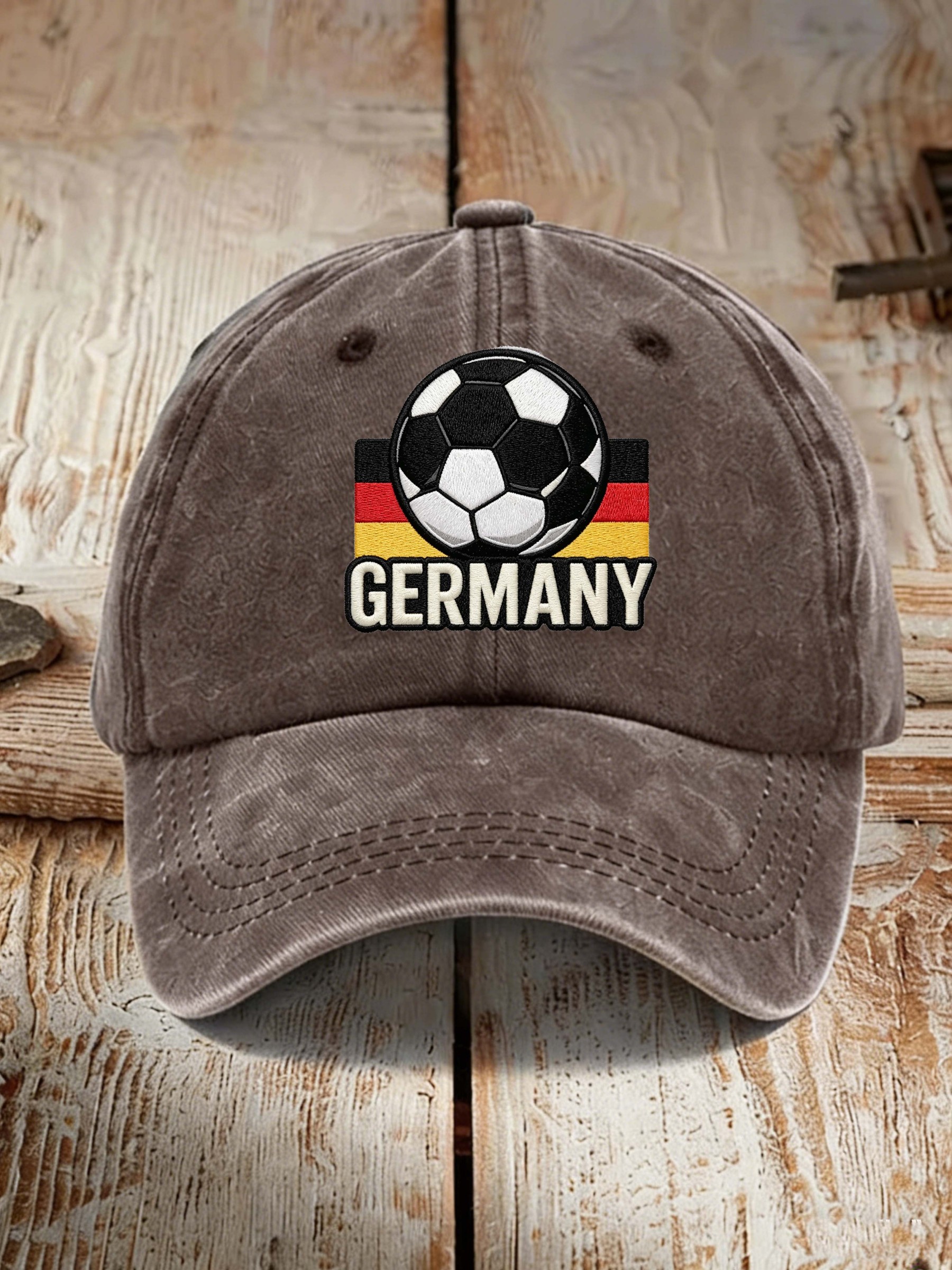 Germany Football Flag Vintage Washed Sports Dad Hat