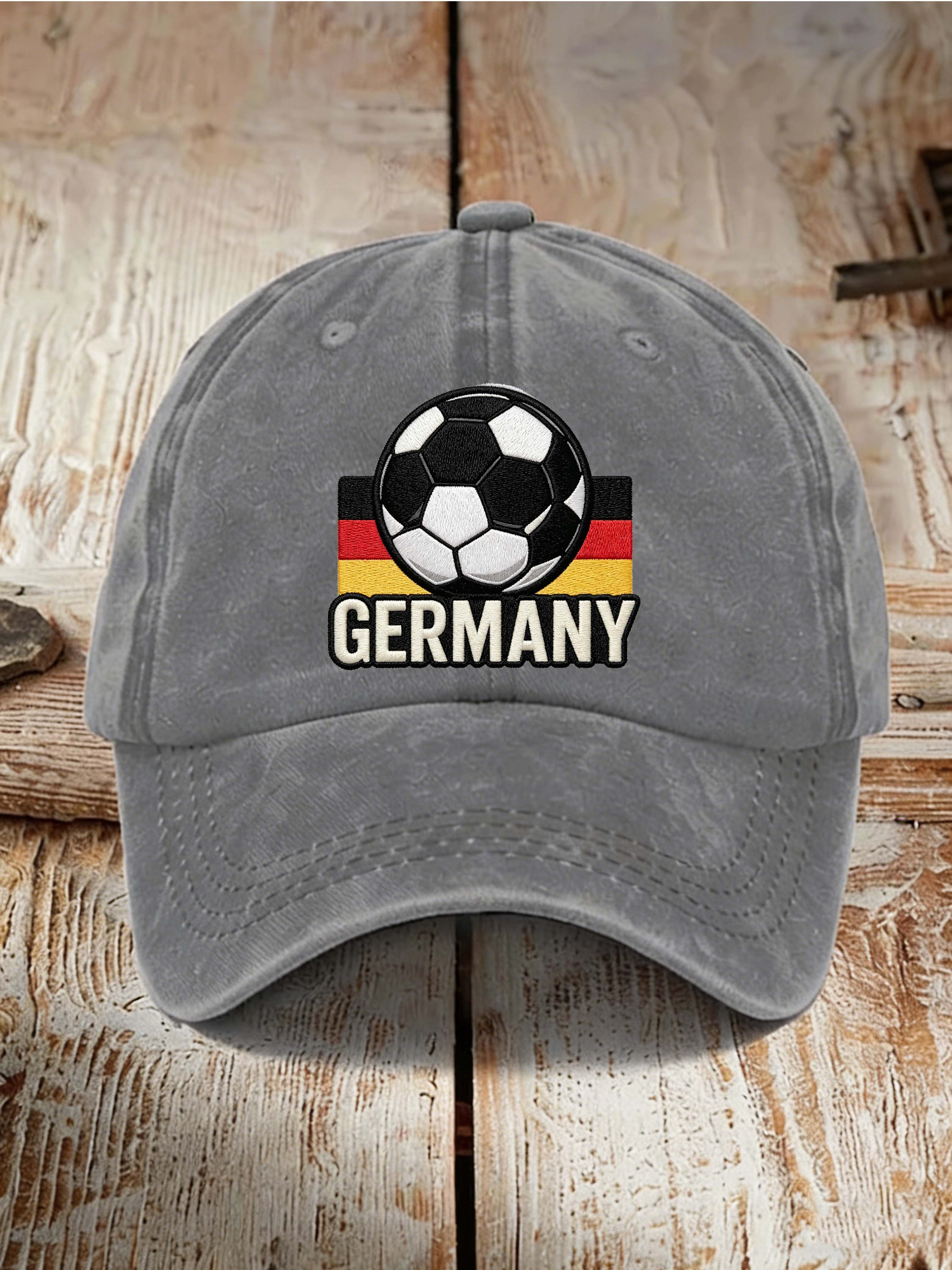 Germany Football Flag Vintage Washed Sports Dad Hat