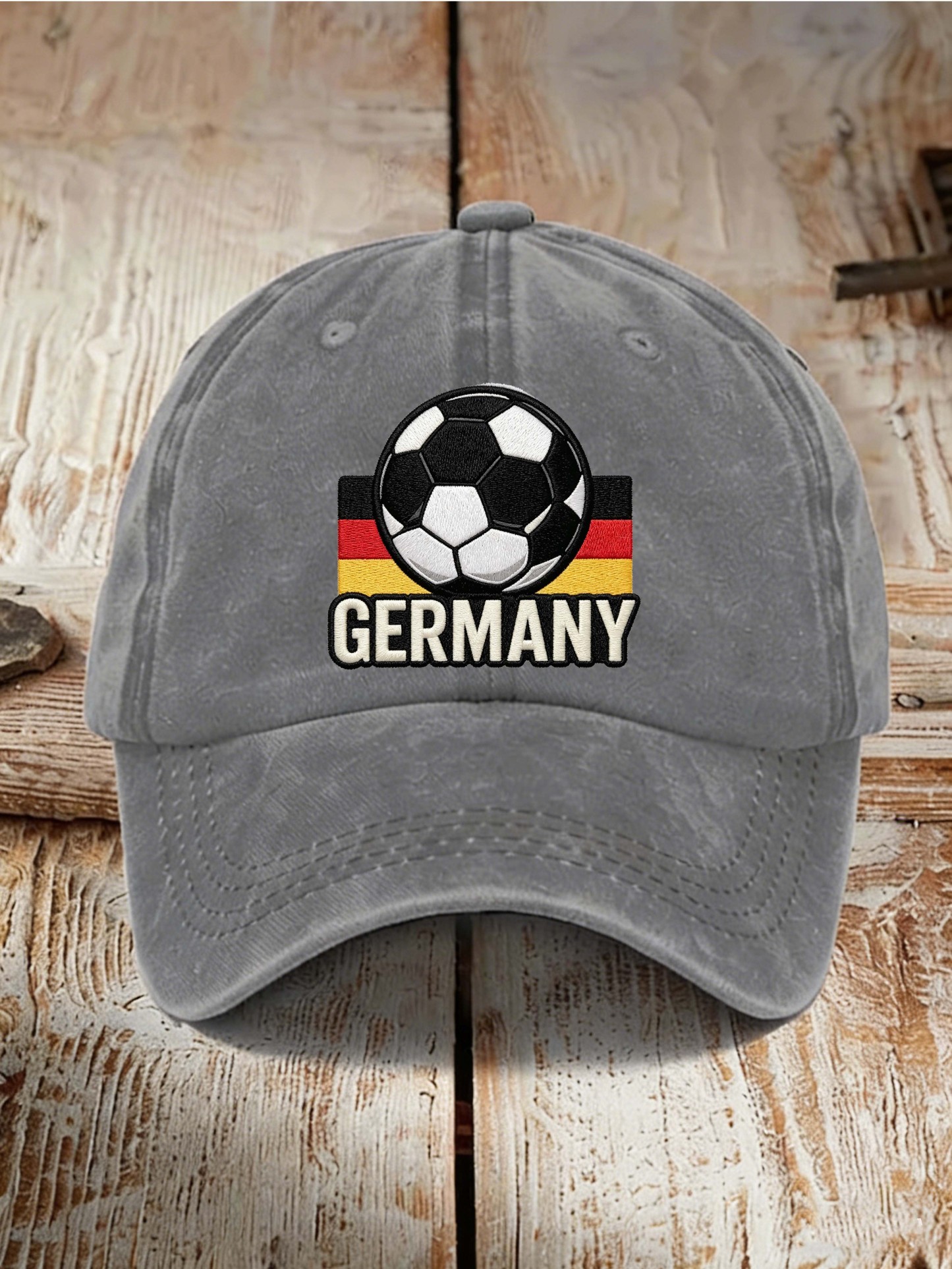 Germany Football Flag Vintage Washed Sports Dad Hat