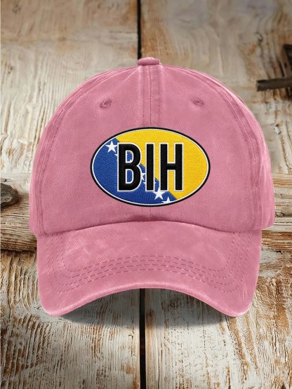 BIH Badge Graphic Casual Baseball Cap
