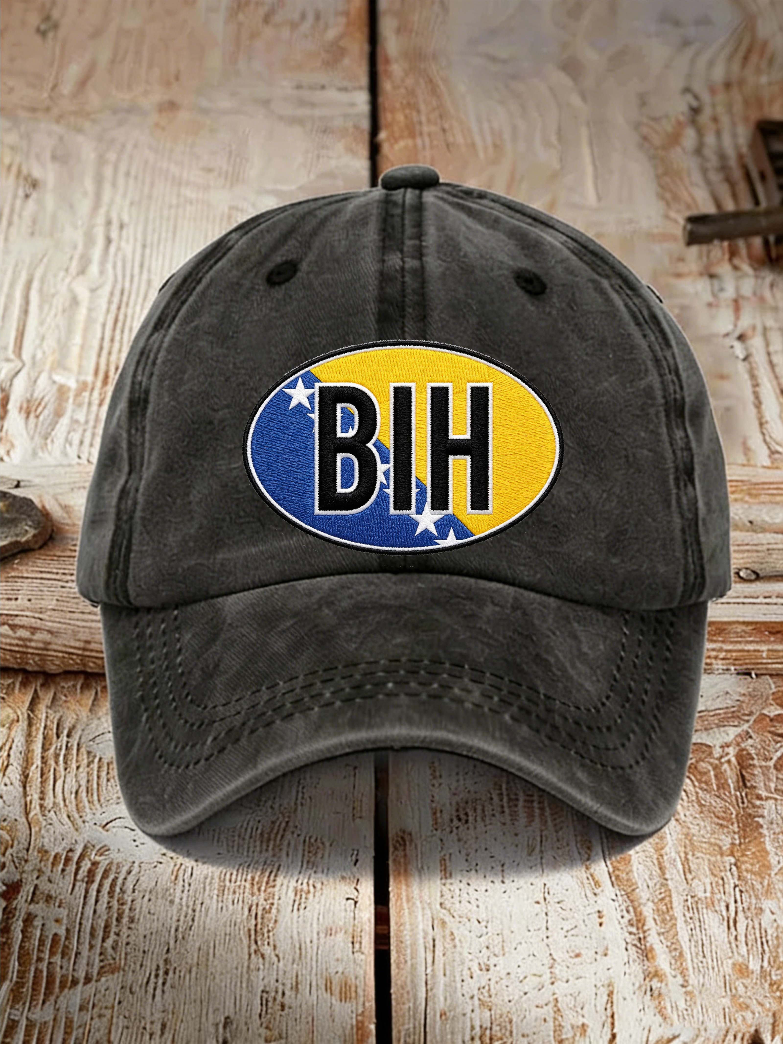 BIH Badge Graphic Casual Baseball Cap