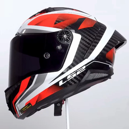 LS2 FF805 Thunder GP RAUTE – Gloss Orange and Silver