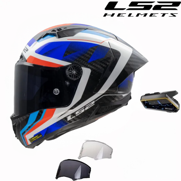 LS2 FF805 Thunder GP RAUTE – Gloss Blue & White