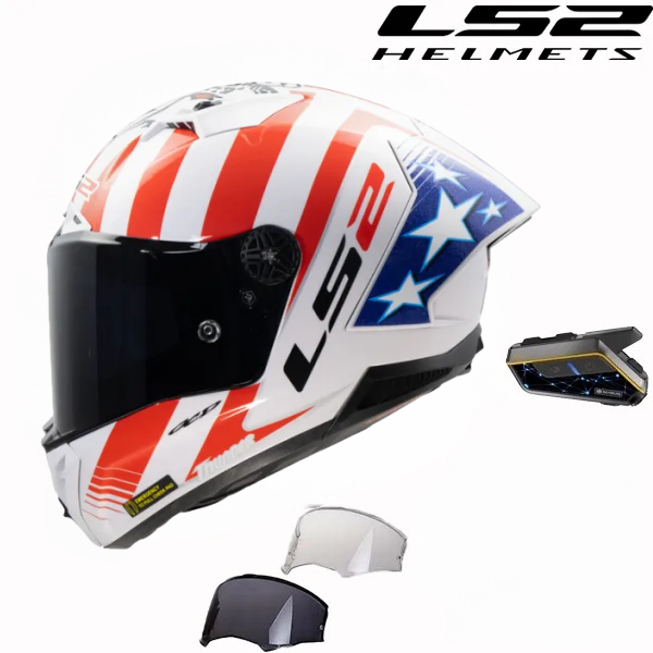 LS2 FF805 Thunder GP RAUTE – REPLICA BAZ Gloss Red and White