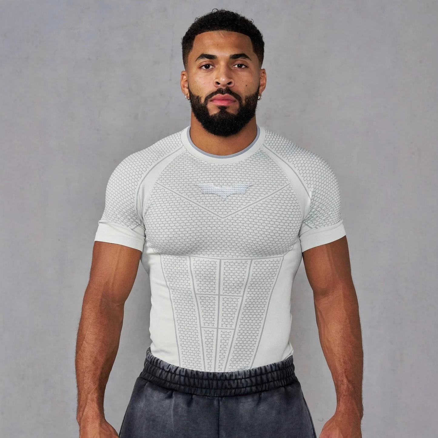 Batman Men's Fitness Short-Sleeve T-Shirt, High-Elasticity Fit