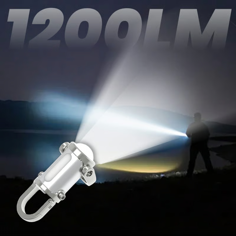 🔥1200LM Super Bright Mini Keychain Flashlight Waterproof