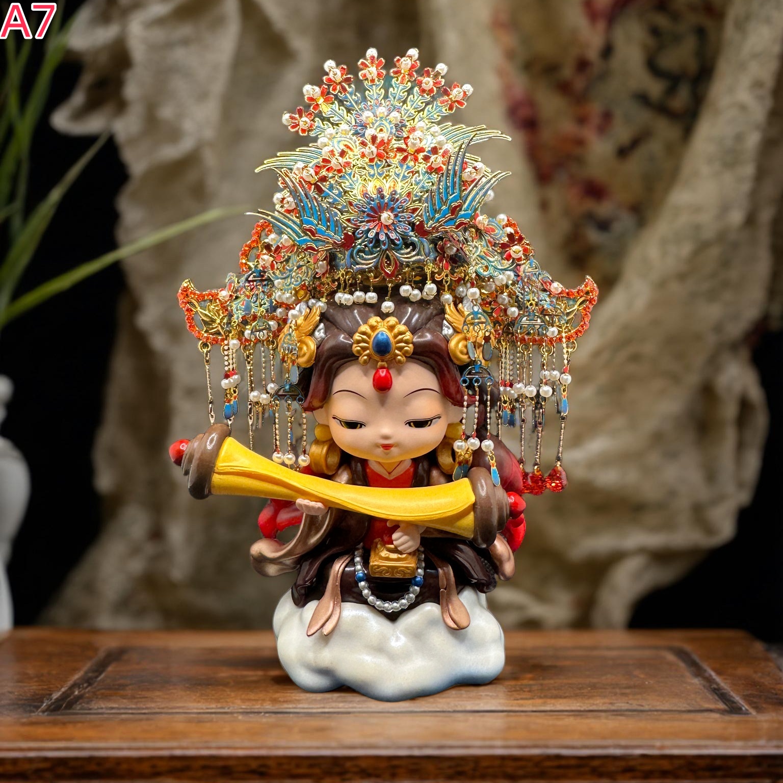 🔥【Mazu Figurine 💎 Gemstone Phoenix Crown】Exclusive Original Design Online