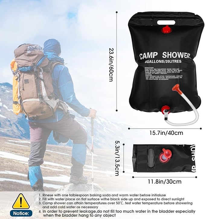 Solar hot water bag