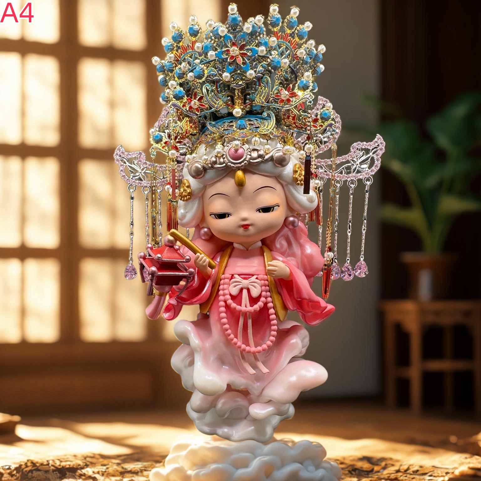 🔥【Mazu Figurine 💎 Gemstone Phoenix Crown】Exclusive Original Design Online
