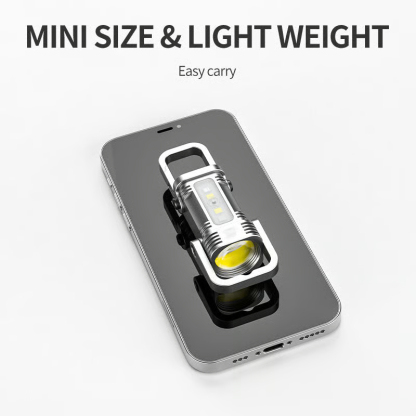 🔥1200LM Super Bright Mini Keychain Flashlight Waterproof