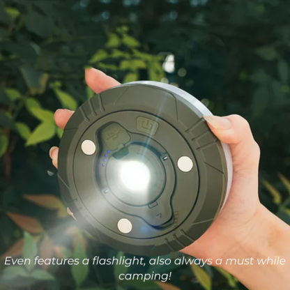 Camping lamp: Light, flashlightand Powerbank all in one!